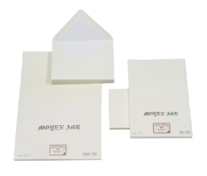 Original Crown Mill Classic Laid Deckle Edge Note Cards Set 10/10 
